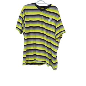 Rocawear Denim Company 100% Cotton Black Yellow T-Shirt Size 3XL Embossed Logo